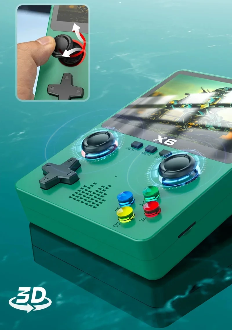 Portable Console X6 Green