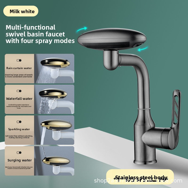 Universal Four-Stage Bathroom Washbasin Faucet