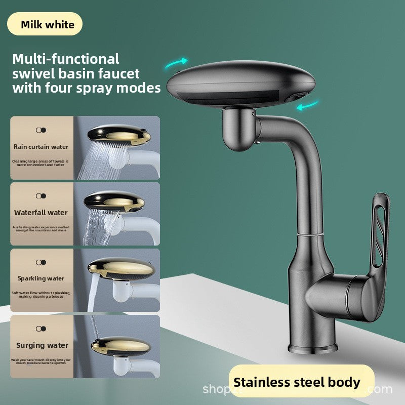 Universal Four-Stage Bathroom Washbasin Faucet