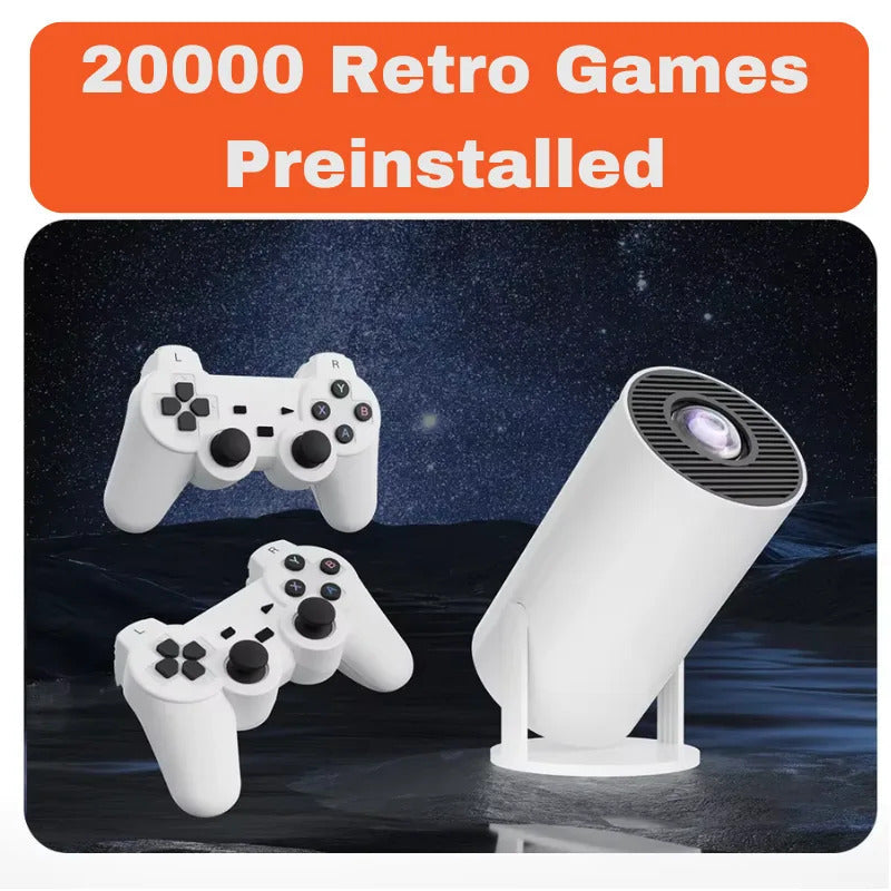 Ultra HD Projector with Retro Gaming Console