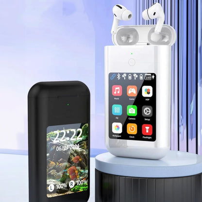 ONLIKE Bluetooth Headphones with Touch Screen and Powerbank - BLACK