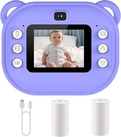 Blue Instant Print Camera for Kids