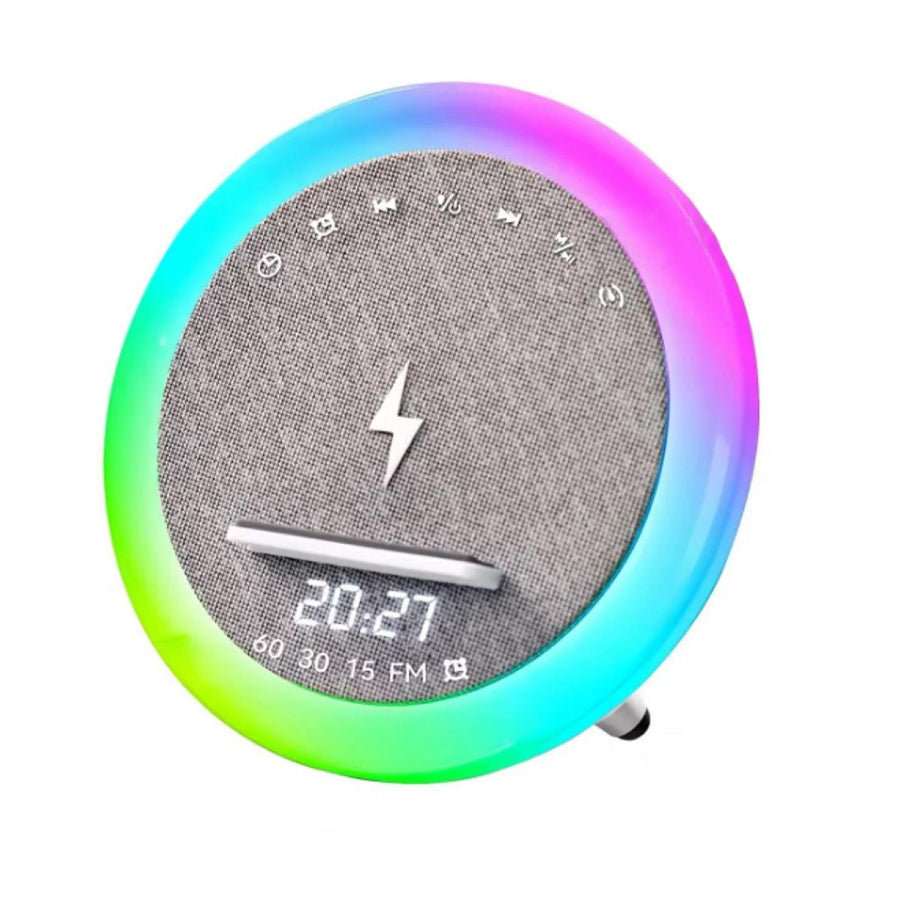 Bluetooth Speaker with Clock and Alarm, Wireless Charging