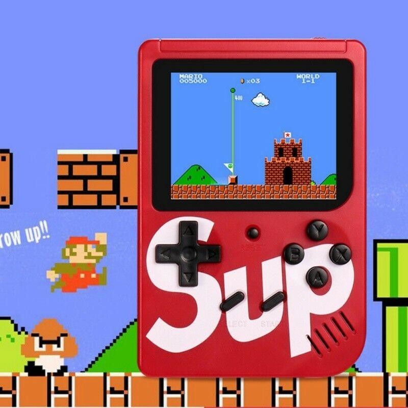 Red Retro SUP Handheld Console with 400 Games