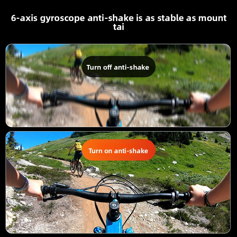 5K HD Anti-Shake Action Camera for Cycling and Vlogging