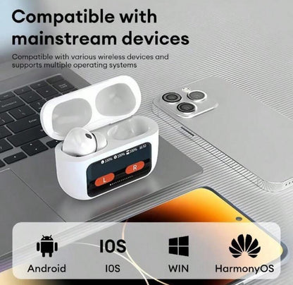 Inpods A9Pro with Interactive Screen - ANC/ENC