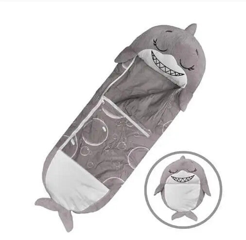 Children's Plush Sleeping Bag - Shark